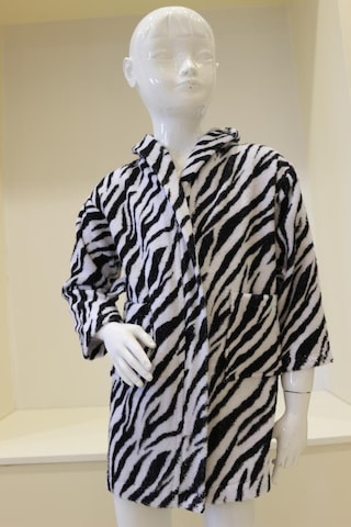 Bebek & Çocuk Baskılı Kapşonlu Bornoz %100 Pamuklu Unisex Çok Renkli