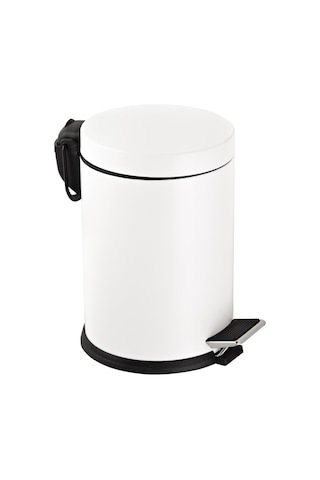 Foreca Pedallı Çöp Kovası Beyaz 5 L Beyaz