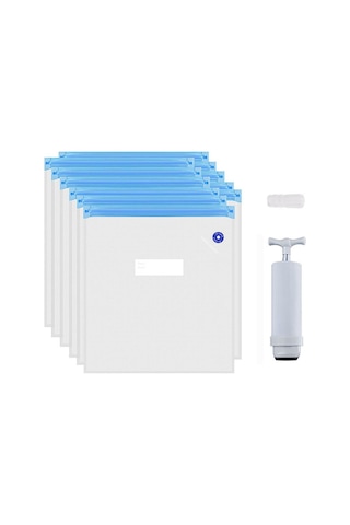 Filament Vakumlama Poşeti+vakum Pompası 5 Poşet 1 Pompa 30x34cm