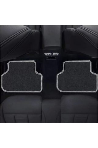 Volvo Xc60-2017 Sonrası Siyah Halı Gri Kenar Petek Topuk