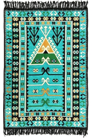 Shark Anadolu Seccade Kilim 6 Mavi