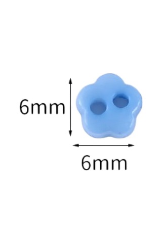 Kadama Master Mini Düğmeler 6 Mm Çiçekler 100 Adet. 189026920