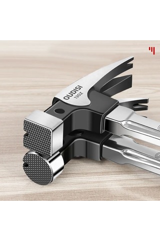 Shineyee 10oz Kare Uçlu Paslanmaz Çelik Saplı Çift Fonksiyonlu Çekiç - Manyetik Uçlu, Dayanıklı Ve Konforlu Tutuş