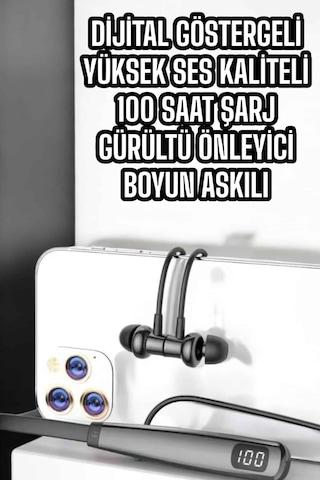 Astraltech Boyun Askılı Bluetooth Kulaklık 12 Saat Süreyle Uzun Pil Ömrü