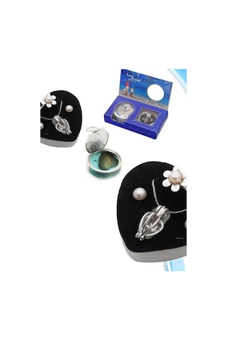 Elbahediyelik Istiridye Inci Kolye Gerçek Inci Sevgilinize Doğum Günü Hediyesi Sarı