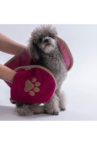 Fuchsia Fuşya Evcil Hayvan Kurulama Havlusu-köpek Kurulama Havlusu- Kedi Kurulama Havlusu