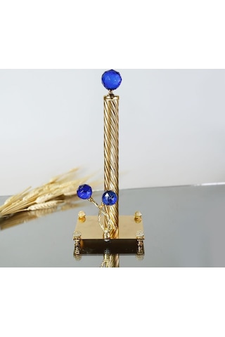 Selim Dekor Kristal 32 cm Havluluk Mavi