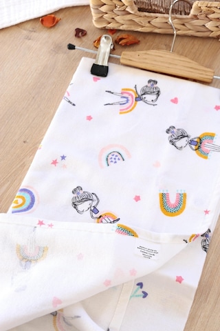 Kız Erkek Bebek Unisex Pazen Kundak Battaniye Stl6595 Beyaz - Fuşya