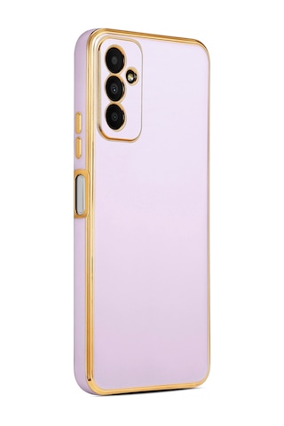 Zore Galaxy Uyumlu M13 Kılıf Bark Kapak - Lila Lila