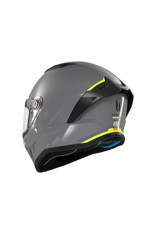 Mt Stinger 2 Ff126 Solid A12 Gloss Grey Full Face Motosiklet Kaskı Gri