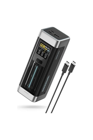 Cuktech 20 Powerbank 25000 Mah 210 W Pd3.1 Süper Hızlı Şarj 3 Port Tft EkranlıTaşınabilir Şarj Cihazı