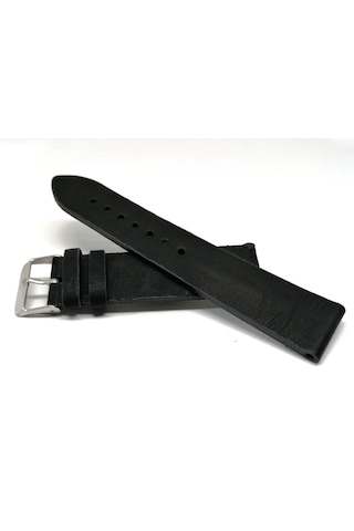 Fosil Uyumlu& Her Marka Hakiki Grizi Deri Saat Kordonu 22 Mm Siyah