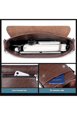 Erkek Günlük Sade İş Sırt Çantası 1097-siyah Siyah