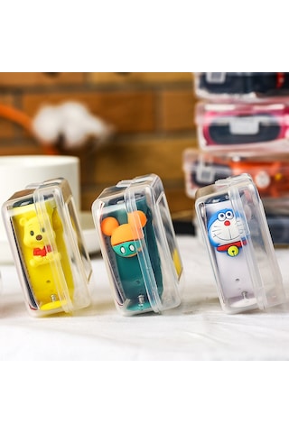 Ambalajla Çizgi Film Çocuk Saati Kadın Lise Ortaokul Öğrencileri Sevimli Su Geçirmez Spor Elektronik Bilezik Saat M3 Nane Yeşili Kurbağa Kutu İle Diğer