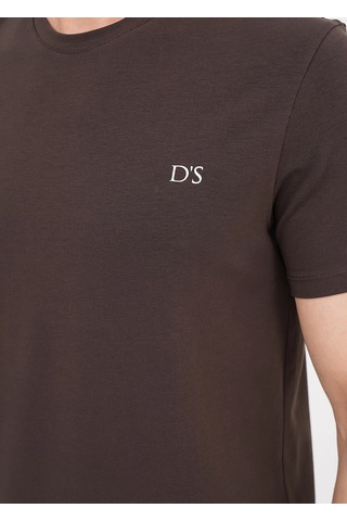 D's Damat 25003 Erkek Dokuma Şort Takım Kahverengi