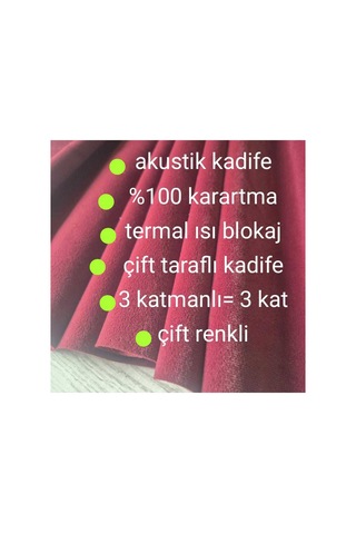 Akustik Çift Taraflı Kadife Sahne Perdesi Çift Renkli, Işık Geçirmez Bordo