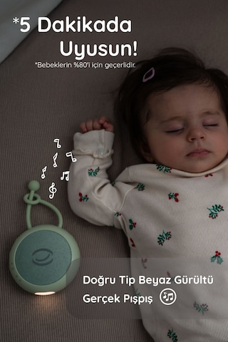 Budizzz Beyaz Gürültü Cihazı Pışpışlı Ninnili Radyasyon İçermeyen Bebek Uyku Arkadaşı