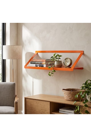Alfafonet Ziglat 150 Serisi Endüstriyel Duvar Tipi Raf 700x200x150 Mm Turuncu 20 Kg Taşıma Kapasiteli