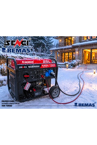 Senci Sc 8000 İv Marşlı Inverter 8 Kva Monofaze Benzinli Jeneratör