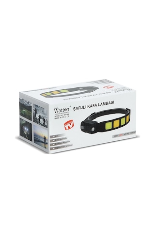 Fener & Kafa Lambası Sensörlü Cob Xpg Led Kafa Lambası Wt-066 Beyaz