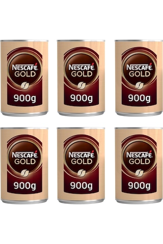 Nescafe Gold Kahve Teneke 900 Gr X 6 Adet Çözünebilir