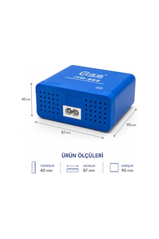 Dijital Ekranlı 6 Port Hızlı Şarj Cihazı 40w - Jyd-969 Pd 3.0 + Qc 3.0