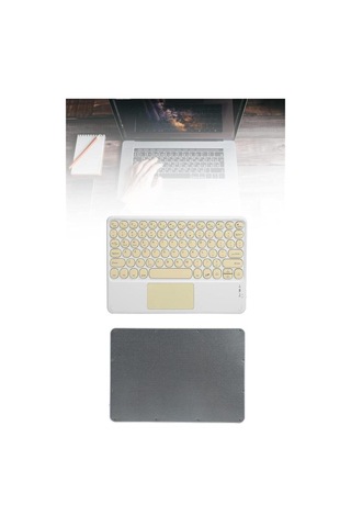 Touchpad Tüm Cihazlara Uyumlu Bluetooth Klavye Touchpad Slim Kablosuz Wifi Q Klavye - Hs08373518-6 Renkli