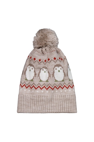 Civil Baby 6-18 Ay Atkı Bere Eldiven Set - Bej Bej