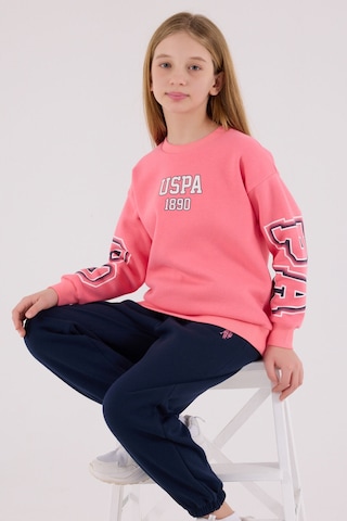U.S. Polo Assn. U.s. Polo Assn Kız Çocuk Pembe Eşofman Takımı Us2314-c-v1 Pembe