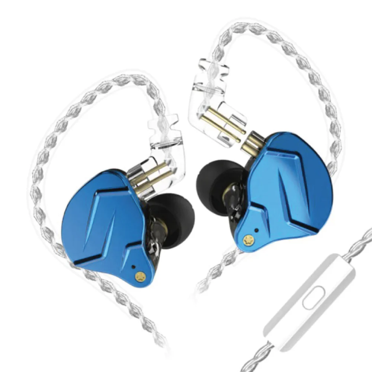 Kz Zsn Pro X Mavi Mikrofonlu 3.5mm Kulak İçi Hibrit Kulaklık Kz-zsn-pro-x-mıc-bl