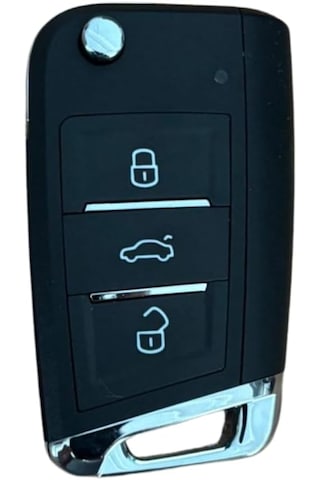 Autohan Keys Universal Golf Tipi Sustaıı Akıllı Oto Kumanda, 3 Butonlu, 433 Mhz, Kodlanabilir Uzaktan Kumanda Anahtarı