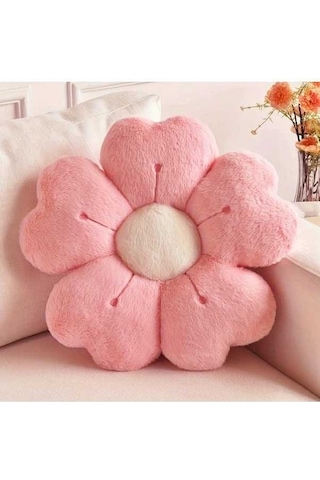 Fastbuy Elmpaly Sarı Papatya Yastık - Dekoratif Pike Yastık, Yatak & Koltuk Aksesuarı Sarı