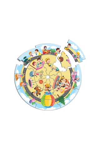 Arnas Toys 5166 Funny World Eğitici Dünya Puzzle 24 Parça Karton
