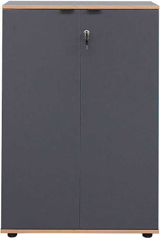 Rio 3 Raflı Kapaklı Kitaplık-antrasit-kontra 72x109x34 Cm Gxyxd