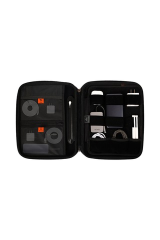 Wiwu Parallel Hardshell Darbe Emici Su Geçirmez 900d Polyester Kumaş 12.9 İnç Laptop Çantası Siyah