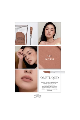 Muzıgae Mansıon Gül Özlü Yumuşak Dokulu Nemlendirici Ve Kalıcı Tint Objet Liquid 014 Tension