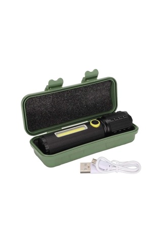 Powermaster Jf-72 X2000 Zoomlu Flash Özellikli Şarjlı Metal Kasa El Feneri - Çok Renkli