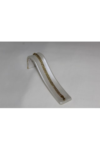 Üçlü Burgu Zincir 17 Cm Paslanmaz Çelik Bileklik Gold Kadın Bileklik Künye Çelik Takı Gold