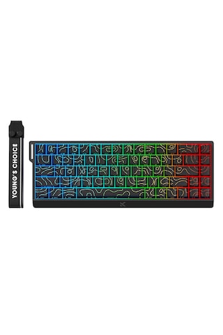 Mchose Ace 68 Super E-sport Black Topographic %65 Ttc Dragon Lord Manyetik Switch 8k Hz Hall Effect Hotswap Rgb İngilizce Gaming Klavye Mc-ace68-33