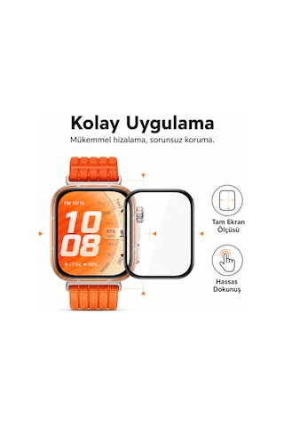 Huawei Watch Fit 5 Pro Ekran Koruyucu Polymer Temperli Nano 0.5 Mm Watch Ekran Koruyucu