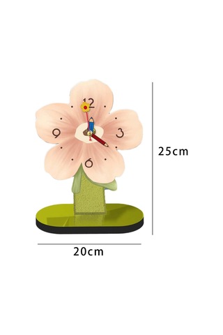 Homyl Masaüstü Saat Süs Modern Masa Saati Oturma Pembe-20cmx25cm Pembe 20cmx25cm Çok Renkli