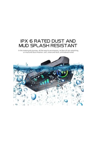 Kask Kulaklık Y10 İntercom Rgb Işıklı Motosiklet Otomotik Cevaplama