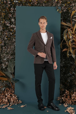 C 653 Slim Fit Kahve Spor Ceket Kahverengi