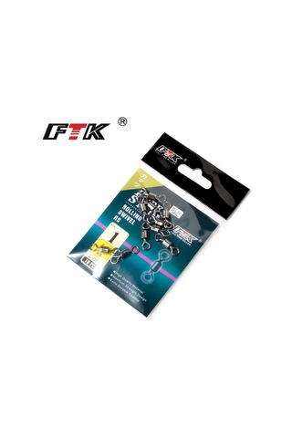 50 Adet/grup Döner Bilyalı Rulman Balıkçılık Döner Katı Döner Güvenlik Yapış Halka Döner Sazan Balıkçılık Aksesuarları 8 -50pcs