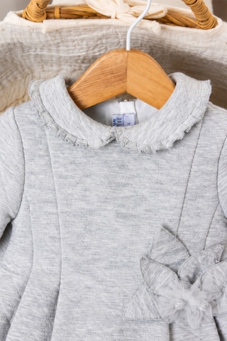 Babyhola Kız Çocuk Işıltı Detaylı Kapitone Elbise Quenn Collection 13986 Gri