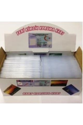 10 Adet Kimlik Ehliyet Kgs Paso akbil Müze Kartı Koruma Kabı