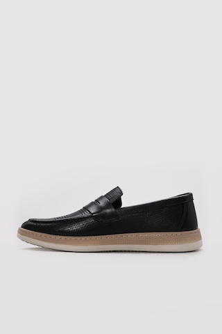 Fast Step Hakiki Deri Erkek Casual Ayakkabı 951ma395 Siyah