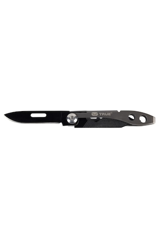 True Utility 584K Tweezer Tool Kamp Çakı Gümüş - Siyah