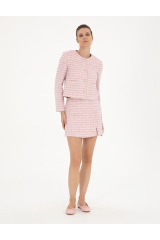 Pierre Cardin Kadın Pembe Etek Dokuma 50282078-vr041 Pembe