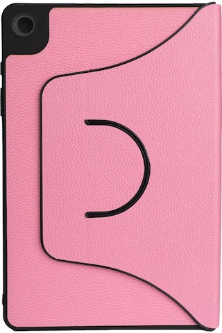 Galaxy Tab A9 Uyumlu Zore Fest Dönebilen Standlı Kılıf-pembe